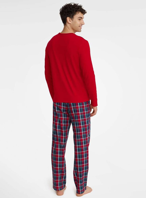 40950 Glance Piżama Męska Core Henderson czerwony