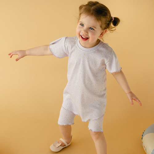 Meadow Bluzka z krótkim rękawem Eevi- fioletowa