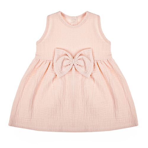 207022 Muślin Sukienka na ramiączkach Nicol - pudrowy róż