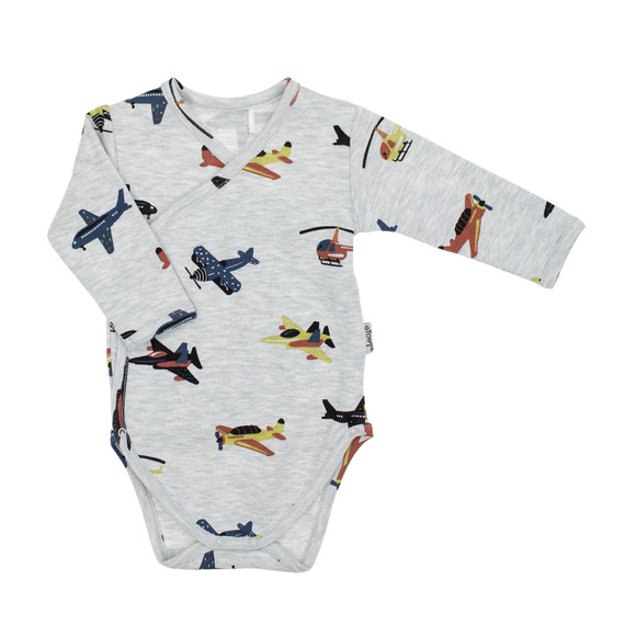 219094 Willy Nicol body niemowlęce bawełniane długi rękaw – wygodne body w samoloty