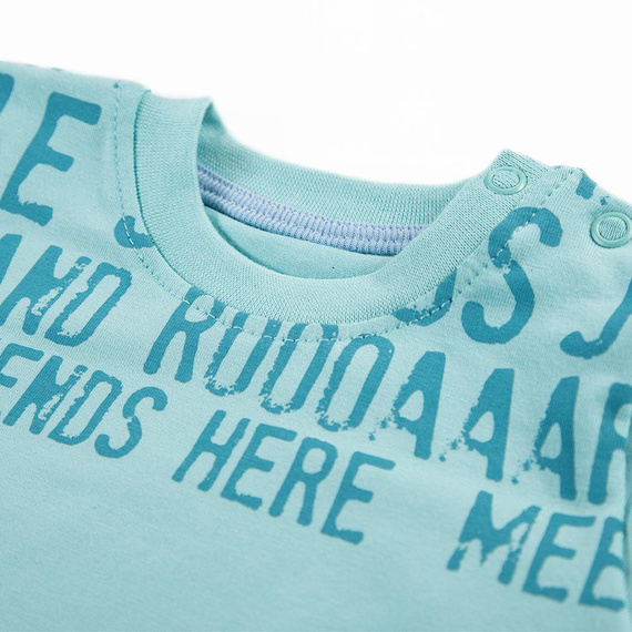 Nature T-shirt dla chłopca z nadrukiem Ewa Klucze - zielony