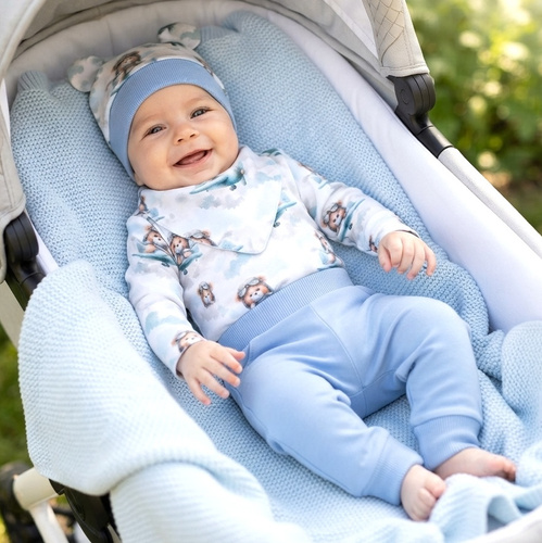 NINI ABK-0059/PIL komplet niemowlęcy 4-częściowy Baby Bear Pilot