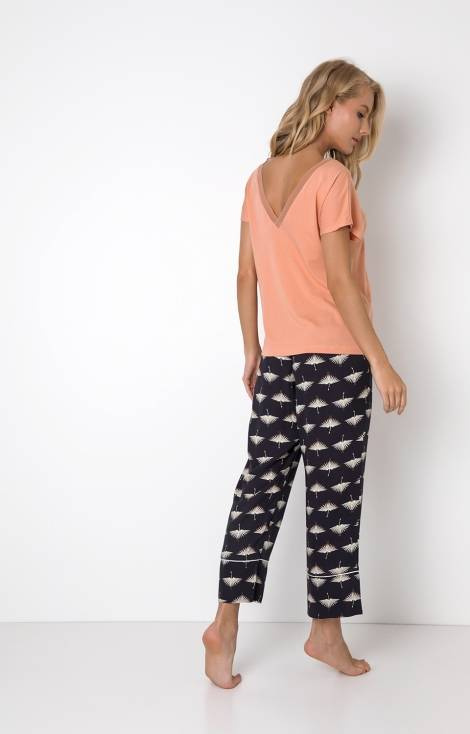 Moira Long Piżama damska Aruelle - brick