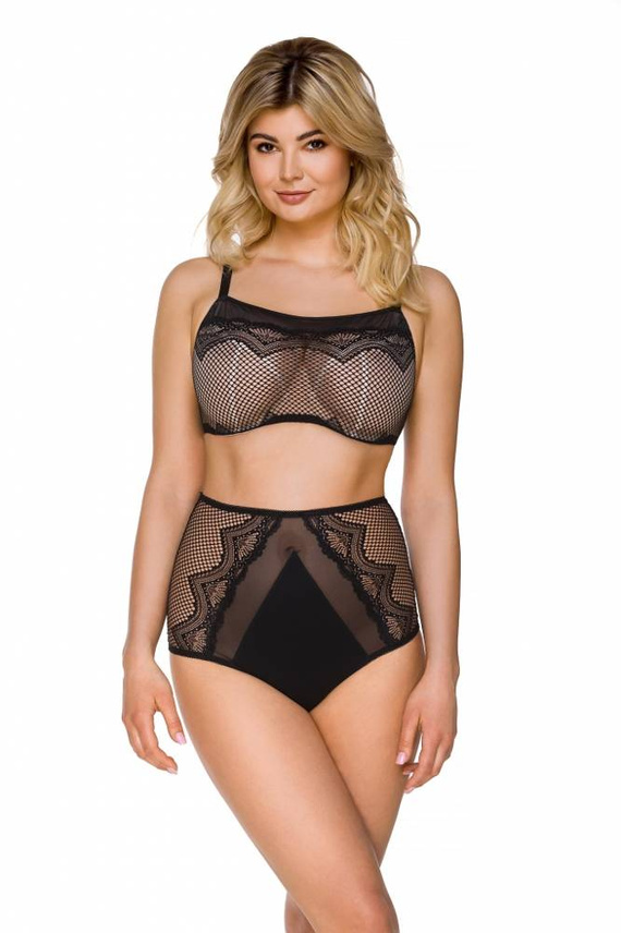 2221 Figi damskie wysokie Lupoline- czarny 