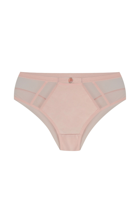 Mediolano Omena 19254 figi powder transparentne eleganckie nude