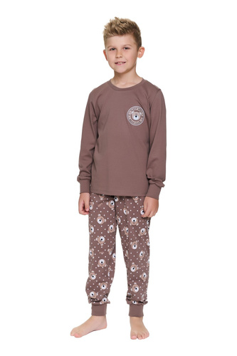 Doctor Nap 7509 Bear Club Piżama dziecięca bawełniana długa kieszenie