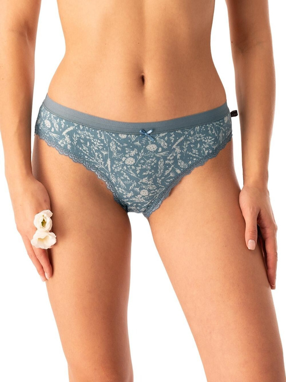 Figi damskie LPR 830  Key  zielony miętowy – bawełna, 2-pak w pudełku, wygodne i klasyczne