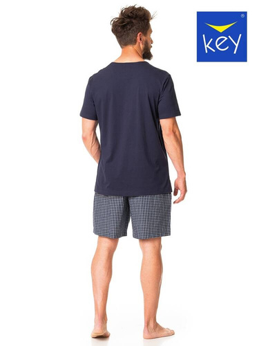 MNS 420  Piżama Męska Key granatowy