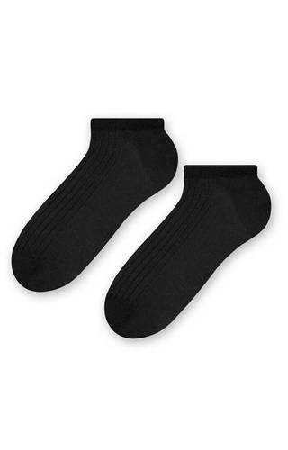 Art.042 Stopki męskie bawełniane Steven - czarny