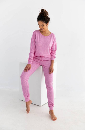Sensis Pinkey Piżama damska -różowy melanż 