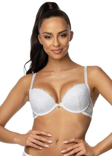 M-0196/1 Nell Biustonosz Push-up Mat biały