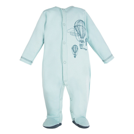 Balloons Pajac z nadrukiem Eevi - jasny turkus