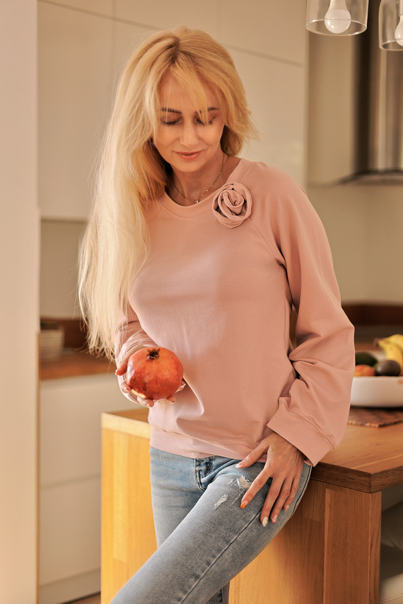 Similan Bluza dresowa Kalimo - różowy