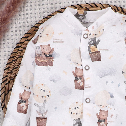 ABN-5655 Pajac niemowlęcy Balloon Friends Nini 100% bawełna organiczna Polska