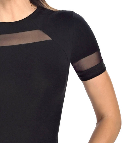 2427 Abby Body damskie z krótkim rękawem Teyli - czarny