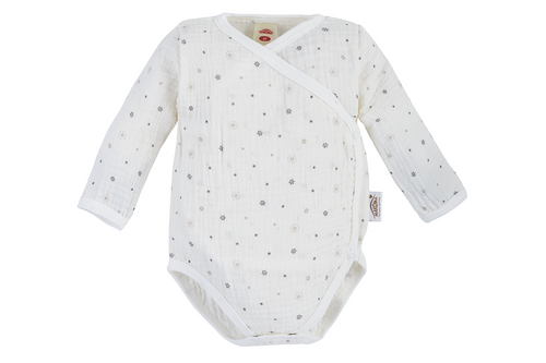 03245 "Muslin Stars" Body rozpinane muślinowe Makoma