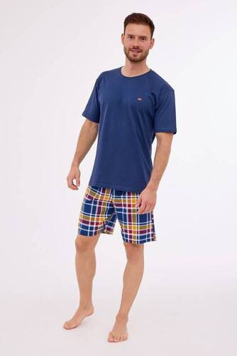 326/265 Flag Piżama męska Cornette granatowy