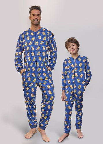 185/183 186/183 Kombinezon chłopięcy Capybara 2 Kids Boy Cornette – bawełniany, z suwakem i zabawnym nadrukiem