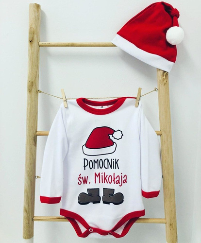 55121992 Body z długim rękawem "Pomocnik Św. Mikołaja" Oscar Kids