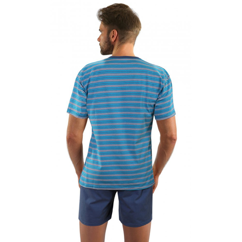 05 Piżama Męska w paski Sesto Senso - K67ZC