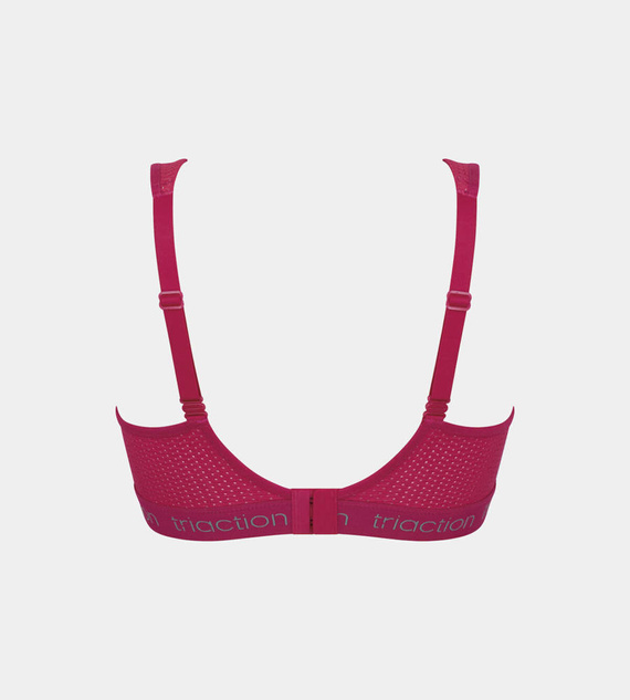 Biustonosz sportowy bez fiszbin Triaction energy lite - cerise