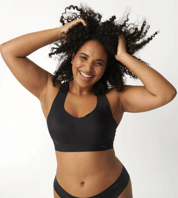 Zero feel Racerback Top na ramiączkach Sloggi - black