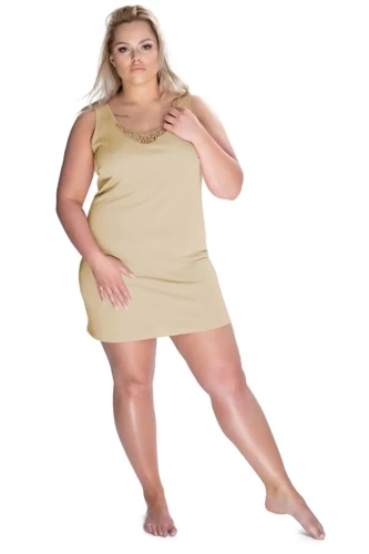 86595 Lia halka nocna damska Mewa beżowy