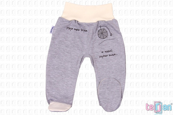 Półśpiochy bawełniane "BIKE" różowy Terjan