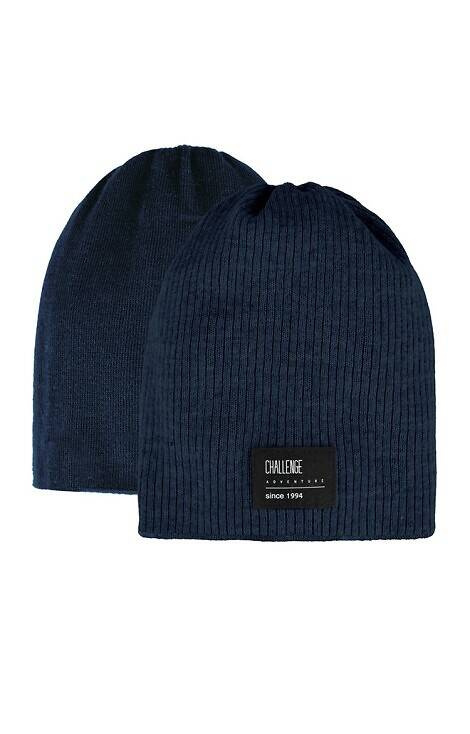 48-444 Czapka dziecięca AJS granatowy melanż