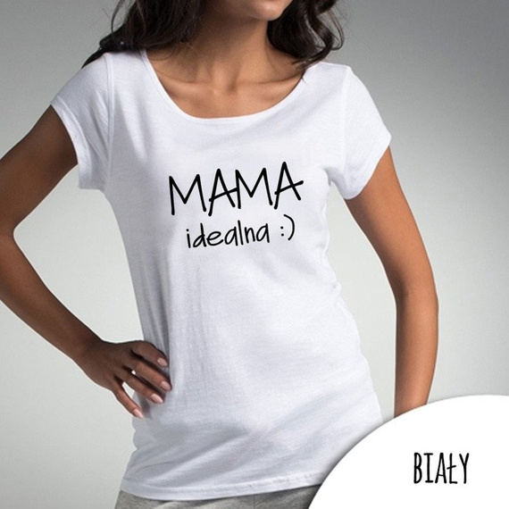 Bluzka damska  "Mama idealna" Moocha czarny