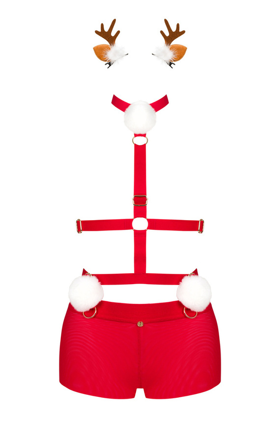 Ms Reindy strój Pani Renifer Obsessive czerwony
