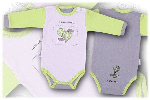 Body długi rękaw "BALONIK" łososiowy Terjan