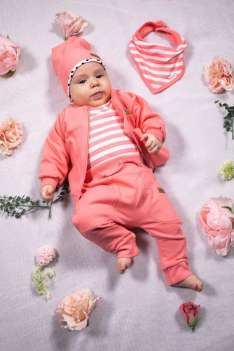 175269 Czapeczka dziecięca "Alice" Nicol - koralowy