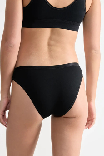 Go Daily Cotton Mini Figi Damskie Sloggi - black 