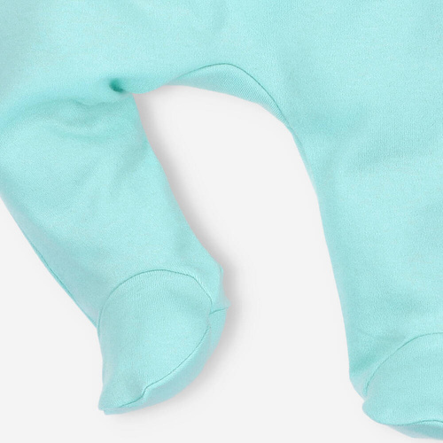 Morskie Zwierzątka Półśpiochy z bawełny organicznej Nini błękitny