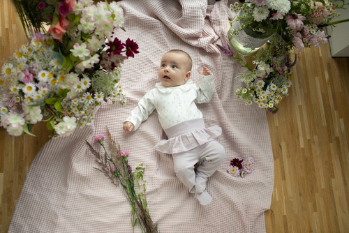 Charlotte Body rozpinane z długim rękawem Pinokio - ecru