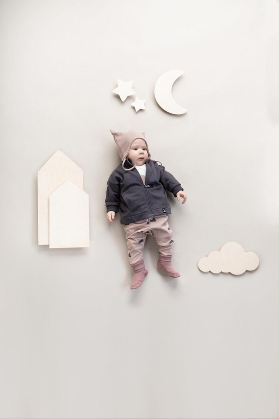 "Dreamer" Legginsy niemowlęce Pinokio - beż druk