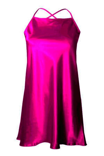 Anna Halka satynowa koszulka damska DKaren - Pink