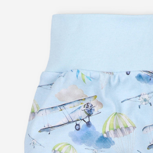 ABN-3997/SAM Samoloty Półśpiochy z bawełny organicznej Nini druk