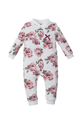 02218BS "ROSES" Pajac bez stópek Makoma