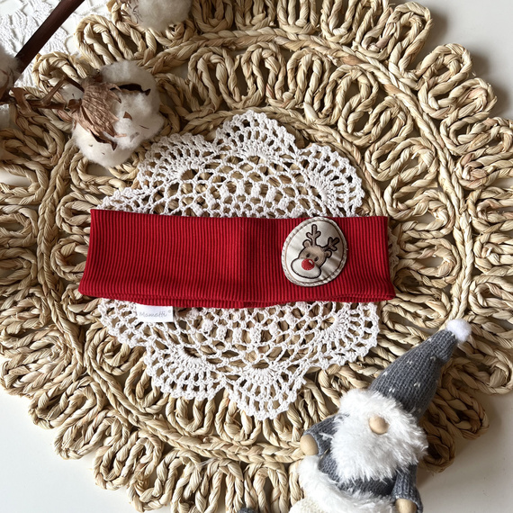 Mamatti Opaska Dziewczęca OK05 Merry Christmas – Czerwona, Świąteczna