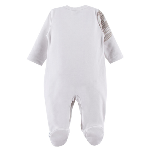 Pacific Pajac niemowlęcy bawełniany Eevi - biały druk