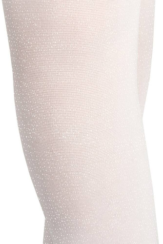 RM010 Viki  Rajstopy dziewczęce brokat Noviti- biały