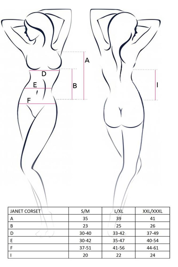 Janet Corset gorset damski Passion biały