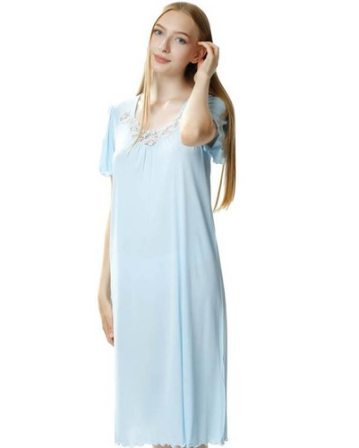 4112 Beatriz halka koszula nocna damska Mewa niebieski