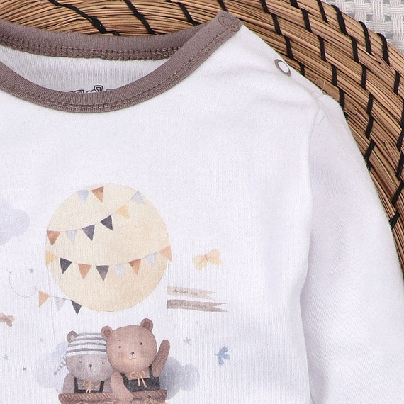 ABN-5654 Body niemowlęce Balloon Friends Nini 100% bawełna organiczna Polska