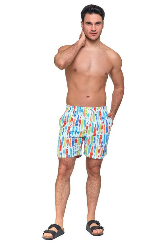 KSZ2600-004 Kąpielówki męskie Moraj - biały wzór 2