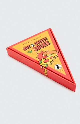 Ysabel Mora 17502 Skarpety Unisex 3 Pary Bawełniane Pizza na Prezent