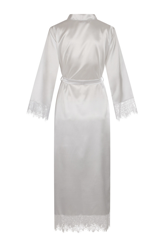 Blanka Szlafrok damski długi ByShelly - biały