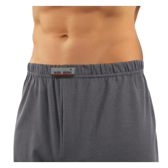 2509/23 Piżama Męska Sesto Senso - grafitowy